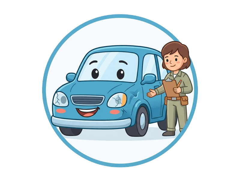 Accident Damaged Vehicles service illustration